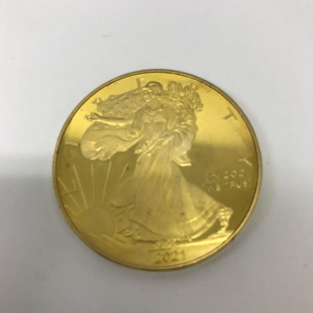 34003 0626Y アメリカ イーグル コイン 金メッキ金貨 レプリカコイン拍卖