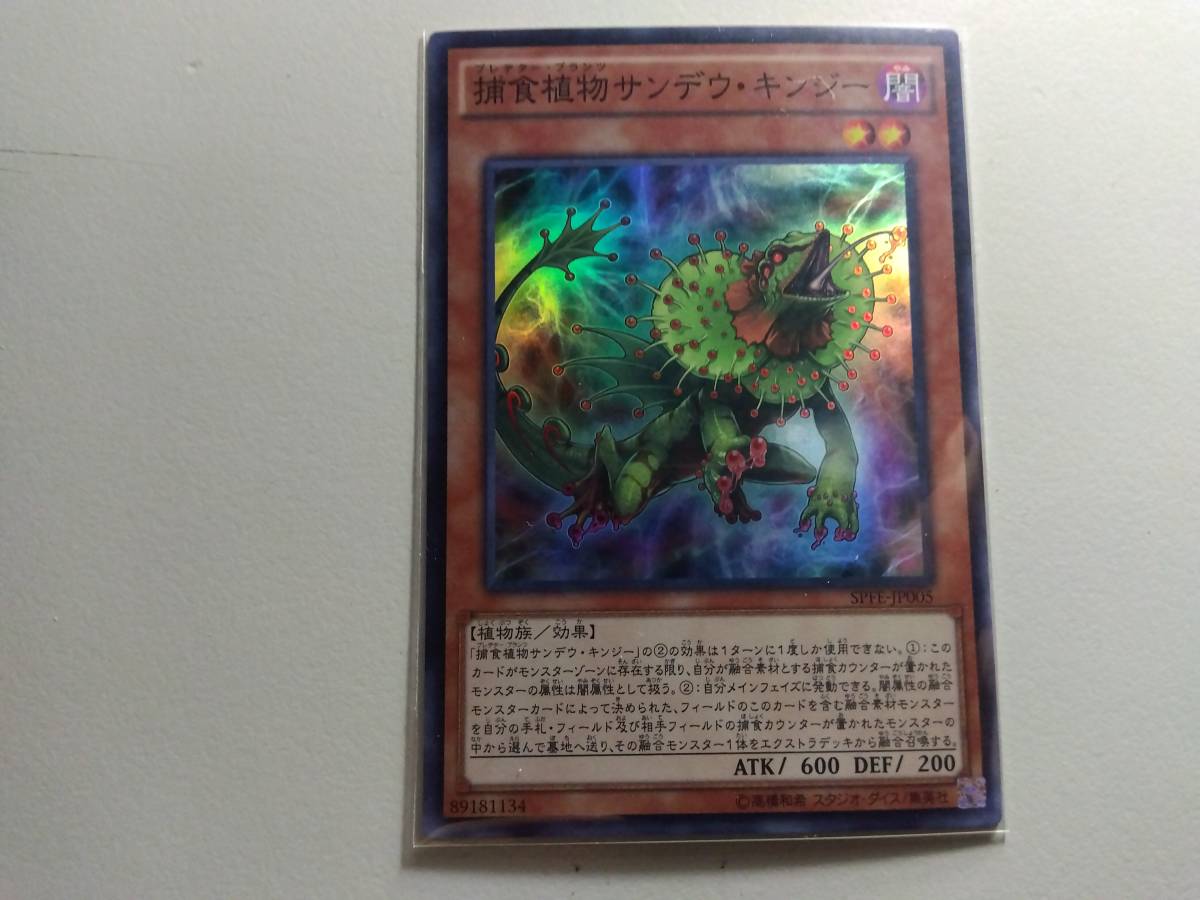 遊戯王 SPFE-JP005 捕食植物サンデウ・キンジー SR 未使用  スーパーレア ブースターSP -フュージョン・エンフォーサーズ-拍卖