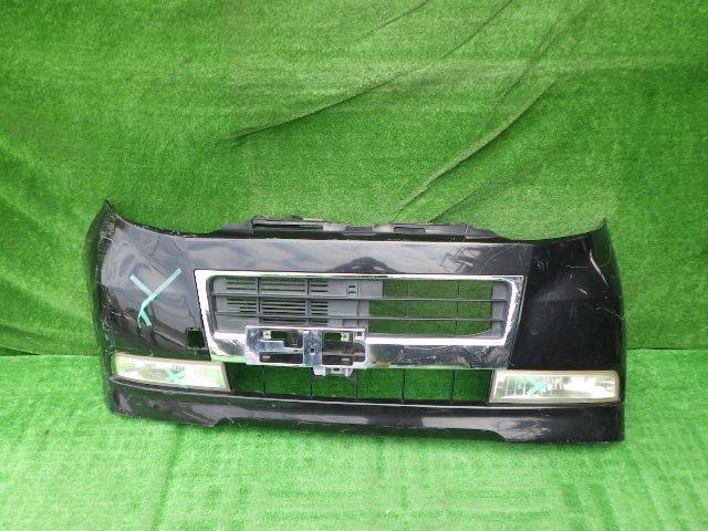 L375S L385S 前期 タントカスタム 純正フロントバンパー 黒 52119-B2640 ロアグリル おまけ フォグ付拍卖