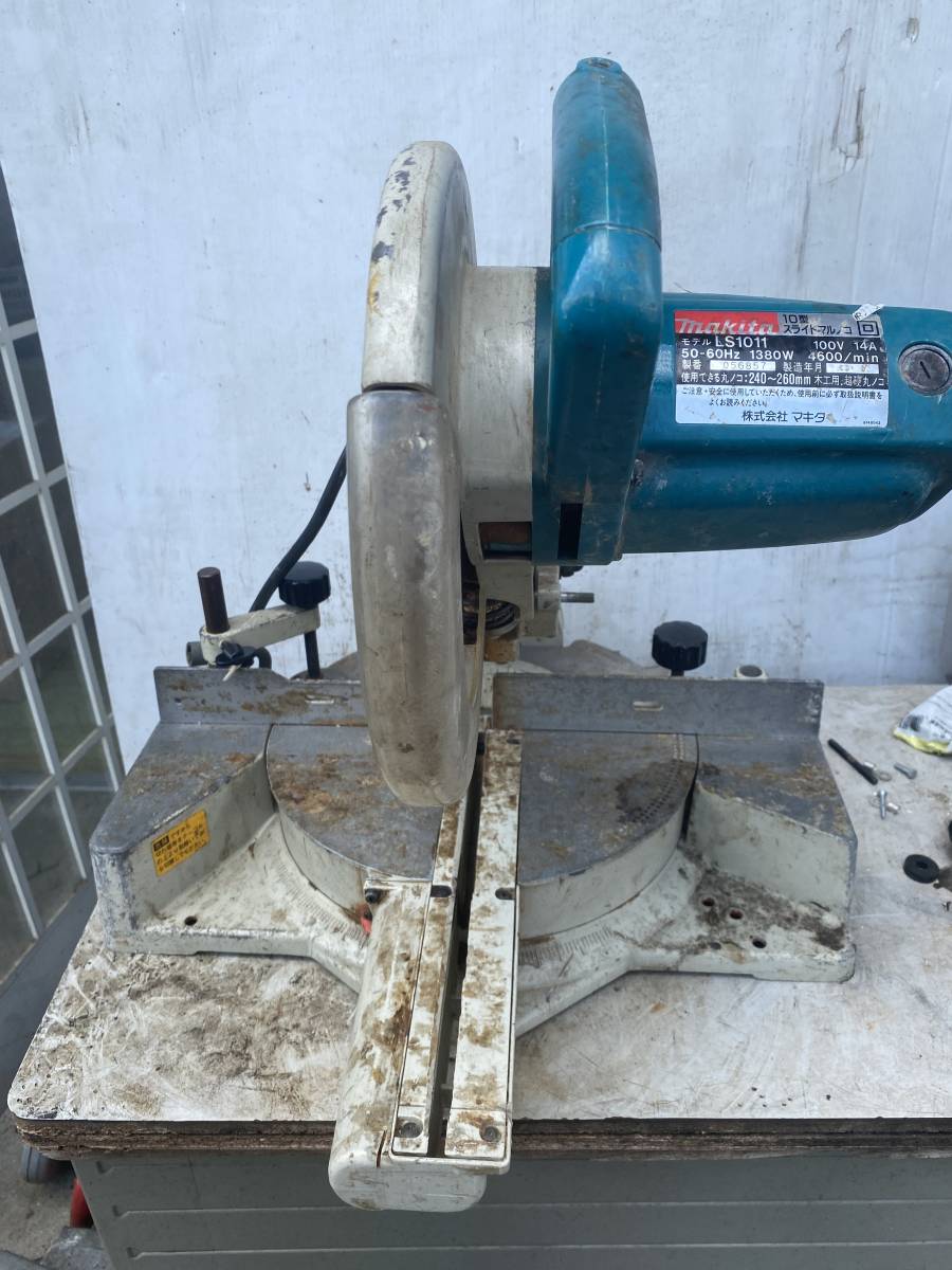J3045 makita 10型スライドマルノコ モデル:LS1011 電動丸ノコ マルノコ マキタ拍卖