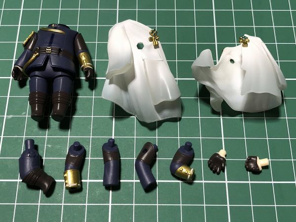 ねんどろいど パーツ 刀剣乱舞 にっかり青江 体/身体 軍服/鎧/羽織り/マント拍卖