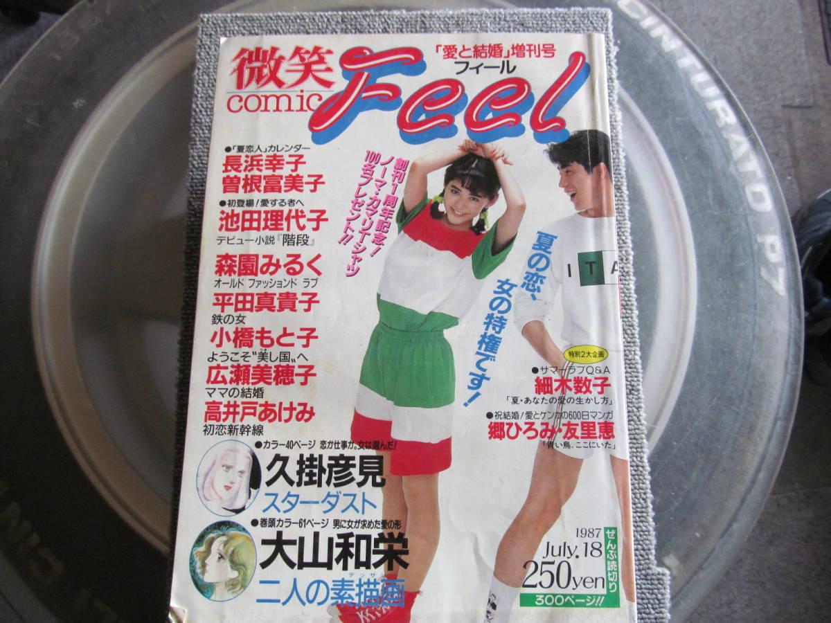 【USED・レトロレディースコミック】微笑comic Feel フィール 1987年7月 森園みるく・池田理代子 祥伝社拍卖