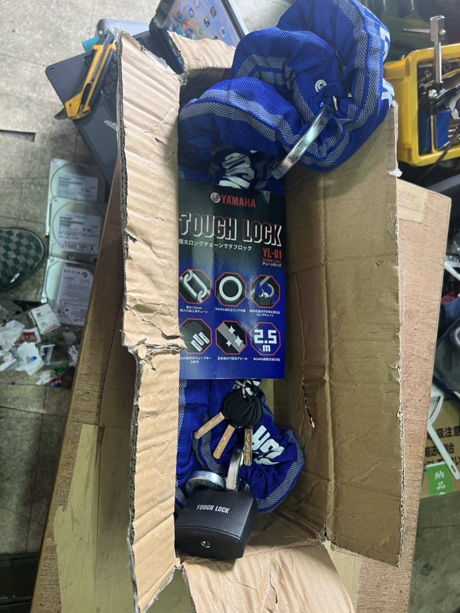 未使用品!ヤマハ純正極太ロングチェーン タフロック!YL01 2.5m 送料無料!拍卖