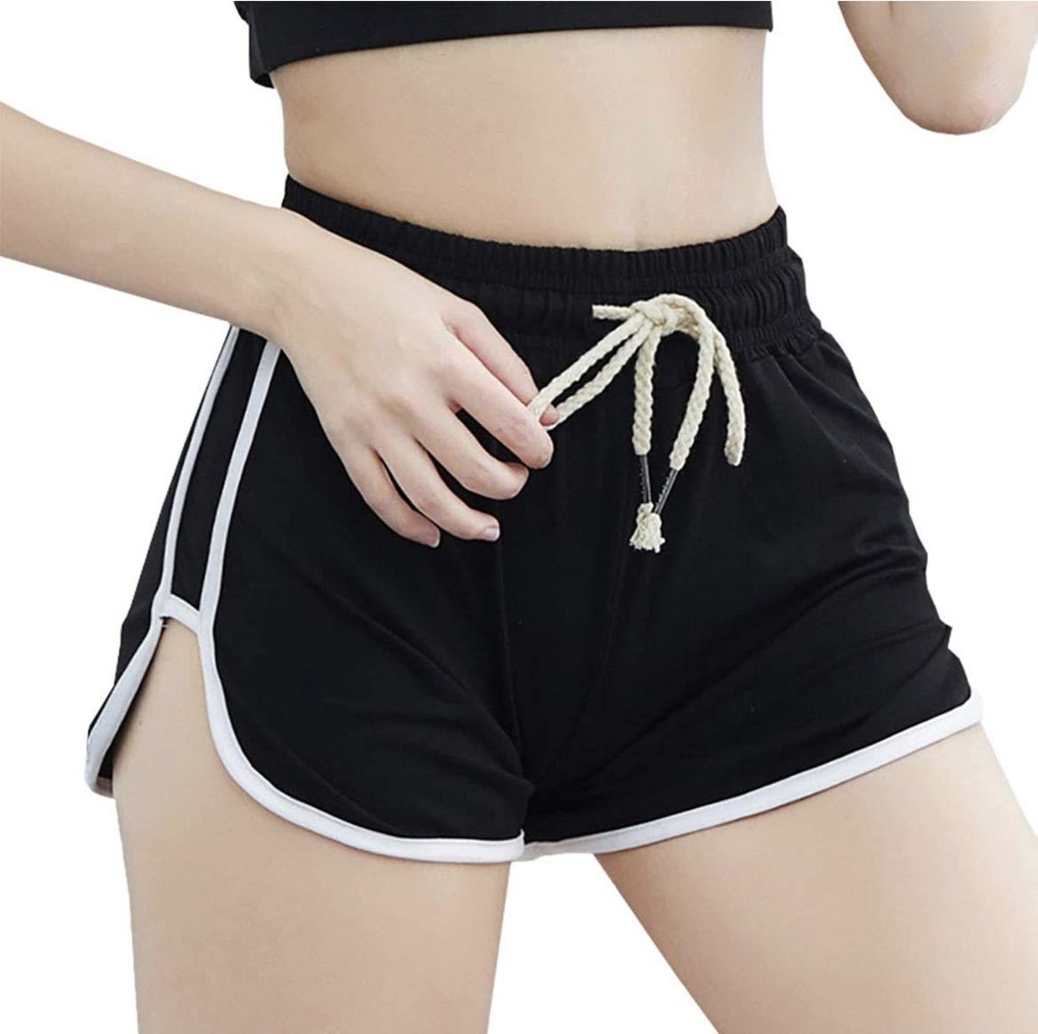 レディース ショートパンツ 夏 綿ストレッチ スポーツ ショートパンツ ルーズ 柔らかい 通気性 多機能 無地 アウトドア フィットネス拍卖