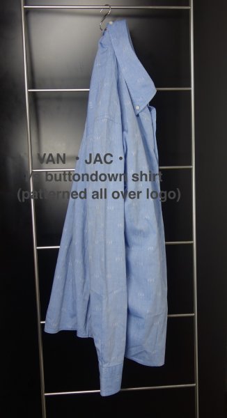 TK 新品近 VAN JAC 総ロゴ ボタンダウンシャツ L 長袖拍卖