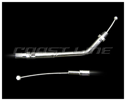 N000705 29in シングルスロットルケーブル 45° ブラック BT・XL用拍卖