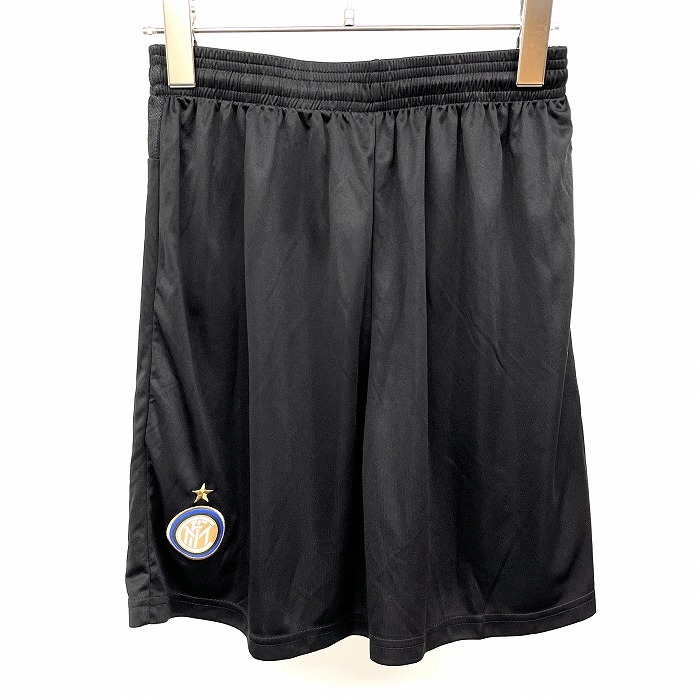 ショートパンツ ハーフパンツ 薄手 一部メッシュ生地 ロゴパッチ 星 ウエストにゴムと紐 L 黒 ブラック×ブルー×ゴールド メンズ拍卖