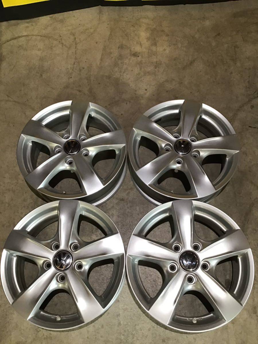 AGA TARGA フォルクスワーゲンアルミホイール 15×6J+47 112-5H 純正球面ボルト対応 中古品4本拍卖