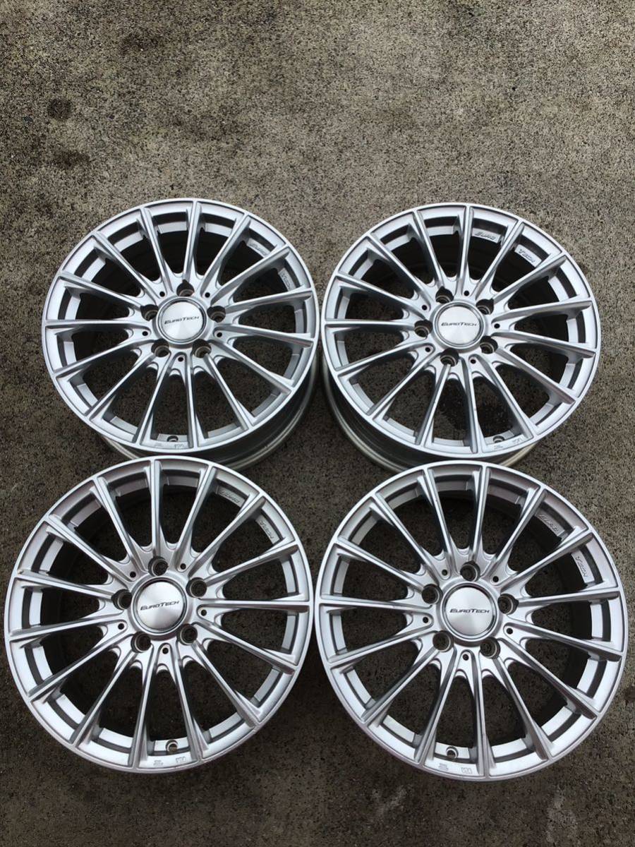 EURO TECH ユーロテック社外アルミホイール 16×6.5J+49 112-5H 純正球面ボルト対応 中古品4本 メルセデスベンツ拍卖
