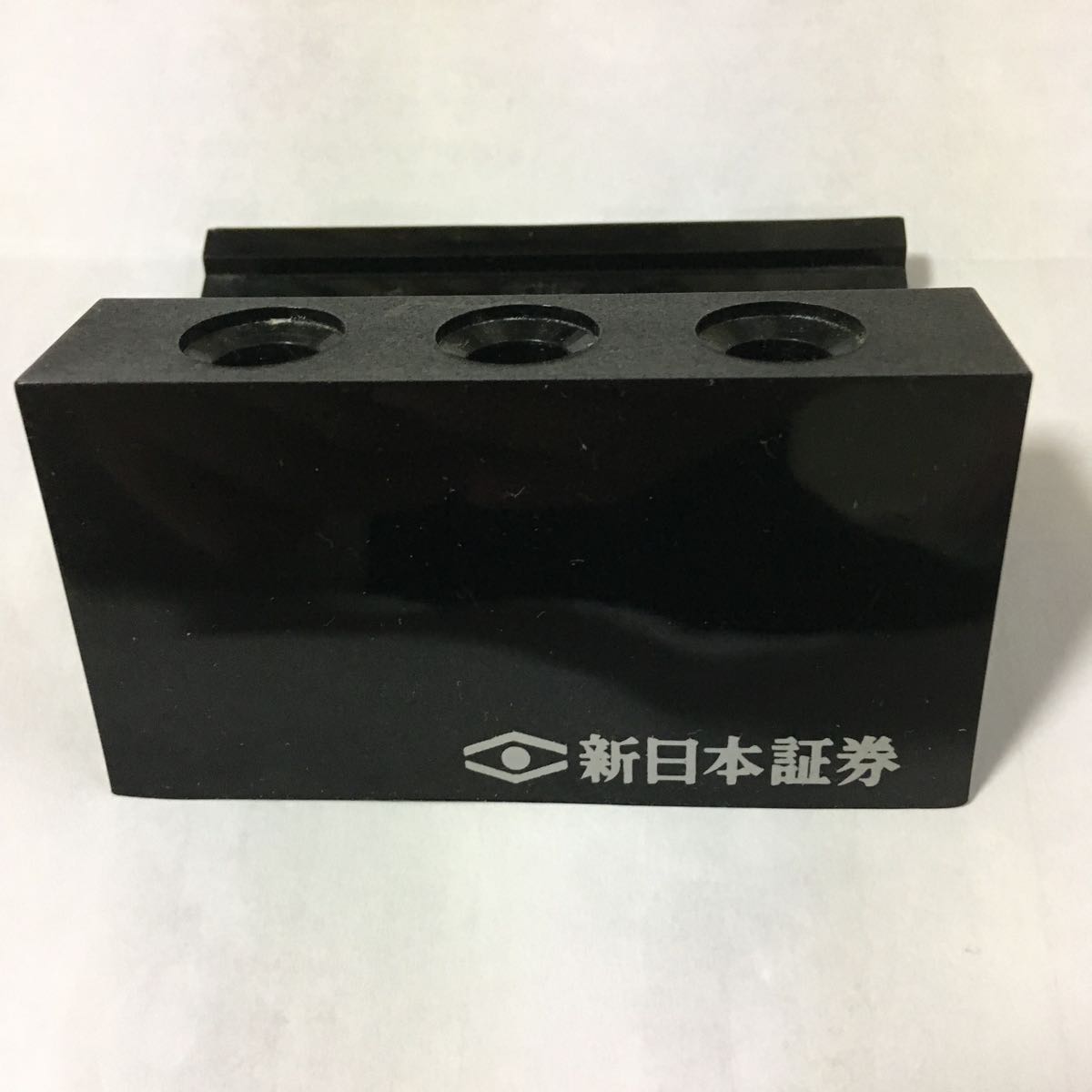 レア 昭和レトロ 新日本証券 ロゴ入り 鉛筆立て used非売品 パイロット社製拍卖