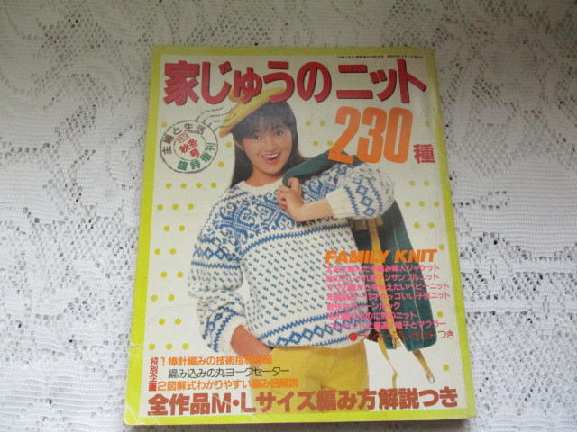 ☆家じゅうのニット 230種 主婦と生活臨時増刊号 ’83/秋冬号 (表紙)荻野目慶子☆拍卖