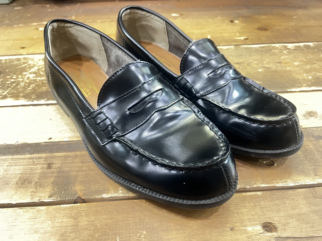 HARVAR ハーバー ローファー スクールローファー コインローファー ブラック 25cm USD拍卖