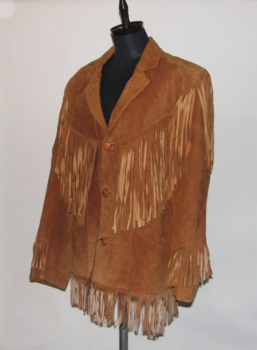 「未使用品」 フリンジ レザージャケット サイズ S メキシコ製拍卖