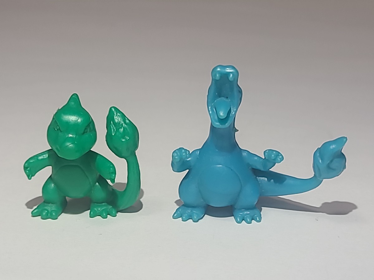 リザード リザードン 2体セット(濃緑・水色)フィギュア 人形 消しゴム ポケモン グッズ ポケットモンスター 任天堂 Nintendo拍卖