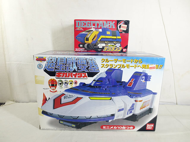 美品 バンダイ 星獣戦隊ギンガマン 超星獣要塞 ギガバイタス メガレンジャー デジタンク セット拍卖