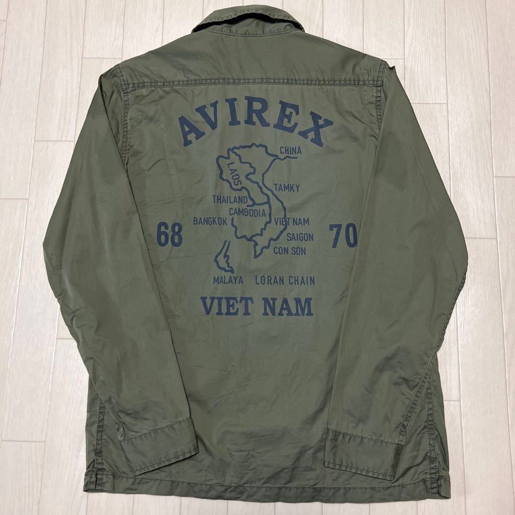 AVIREX アヴィレックス VIET NAM 68 70 ベトジャン ワークシャツ ミリタリー 長袖シャツ拍卖