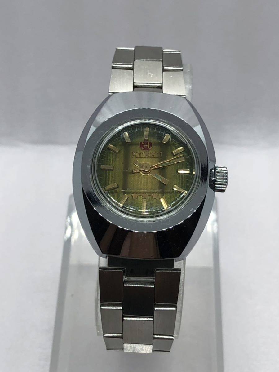 値下げ 【送料込み即決】ATEKU レディース腕時計 自動巻き 稼動確認済み拍卖