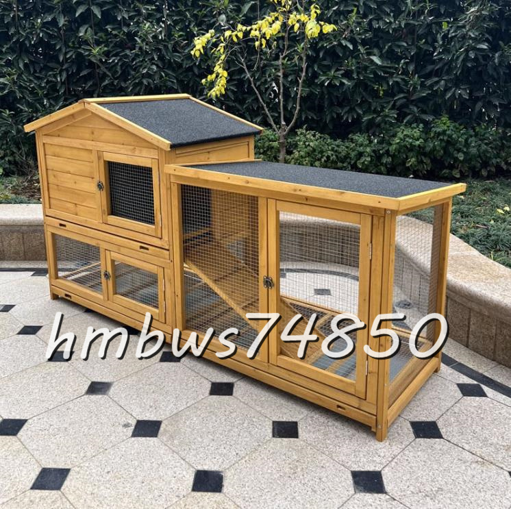 美品 ニワトリ小屋 兎 ハウス ハト小屋 ペット別荘 木製 ウサギ 鳥かご 小屋 豪華 防雨 防腐 屋外 養殖 飼育 庭 掃除しやすい拍卖