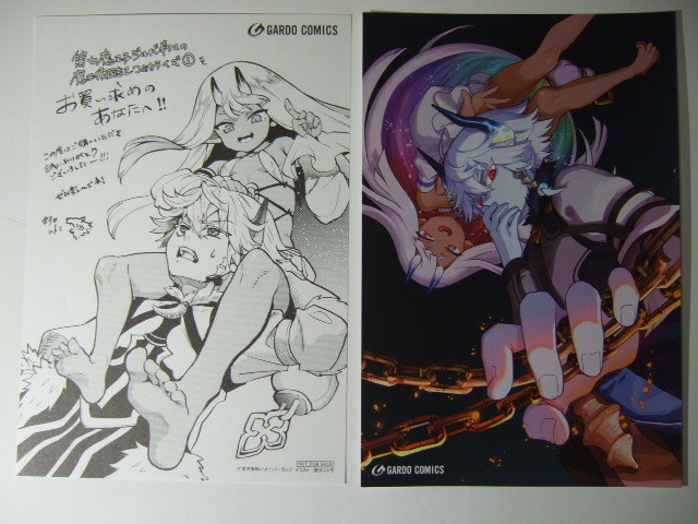 ワンダーグー 限定 第七魔王子ジルバギアスの魔王傾国記 1巻 ポストカード 応援店舗 イラストペーパー 230706 WonderGOO イラストカード拍卖