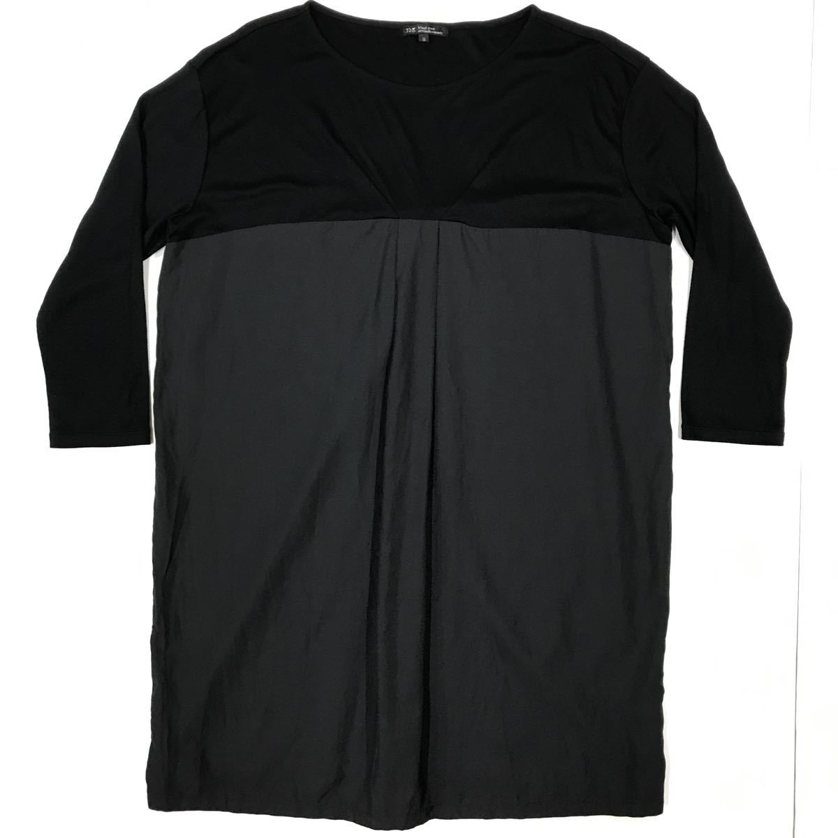 ● 23区 Vingt-trois ニジュウサンク 7分袖チュニックシャツ 38 Mサイズ相当 27-83a拍卖