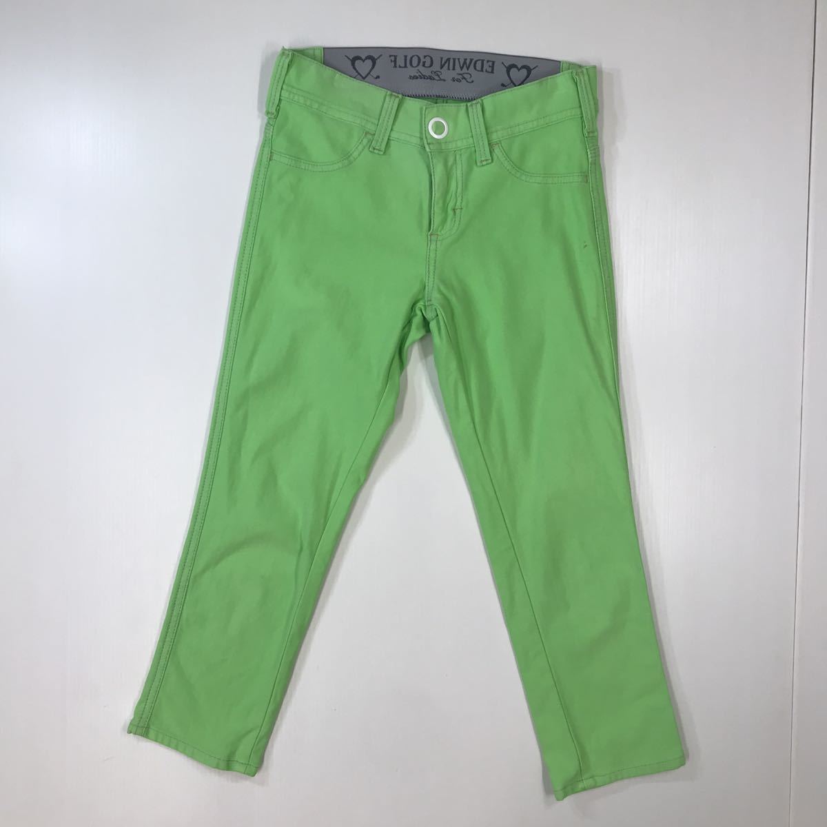 EDWIN GOLF エドウィン ゴルフ ゴルフパンツ ショート丈 ストレッチ クロップド レディース Sサイズ 27-165a拍卖