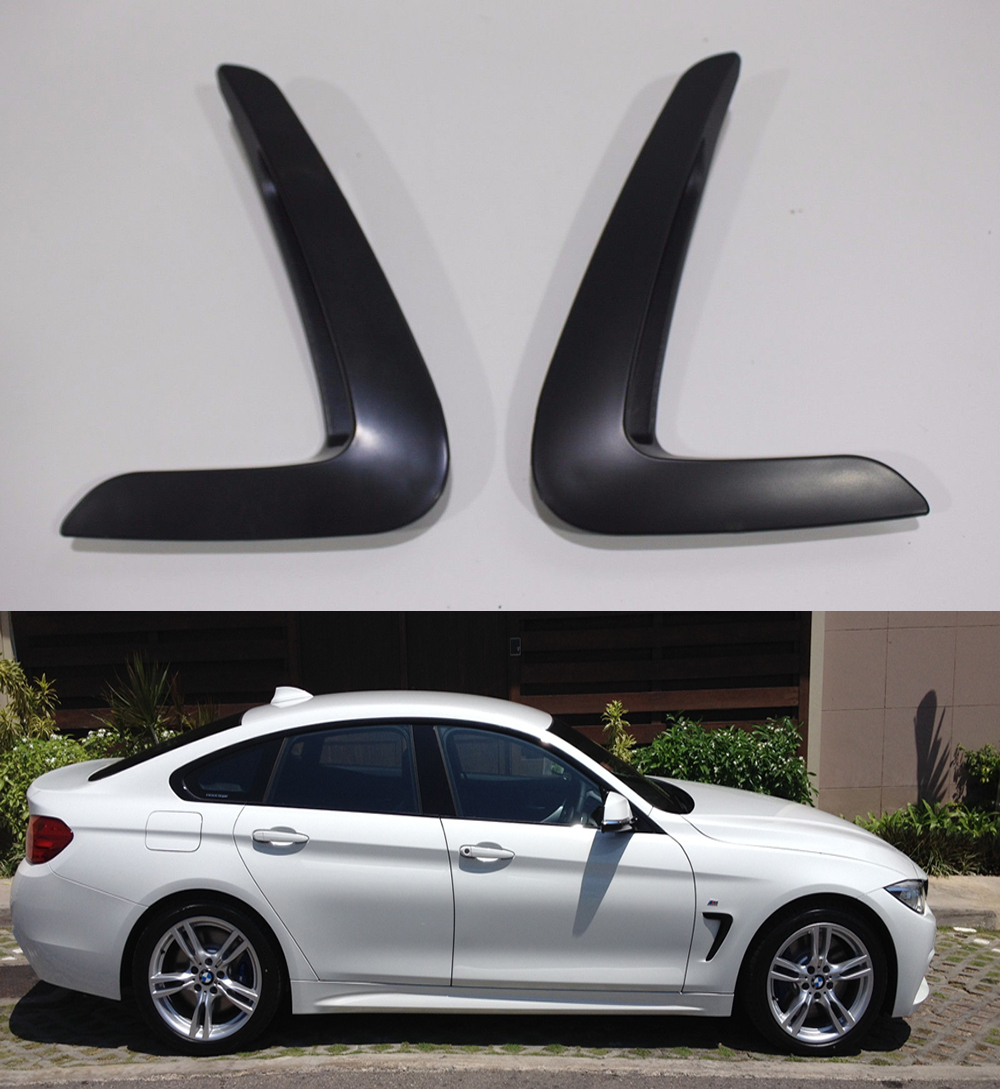 BMW F32 F33 F36 マットブラック艶消黒 サイド ベント フェンダー ダクト カバー2014-2018拍卖