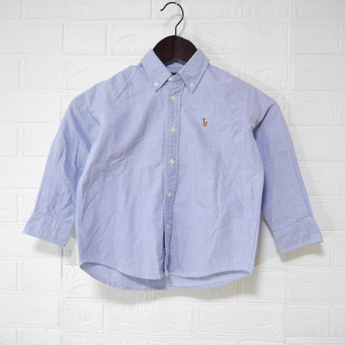 A666 ◇ RALPH LAUREN | ラルフローレン 長袖シャツ 青 中古 サイズ110拍卖