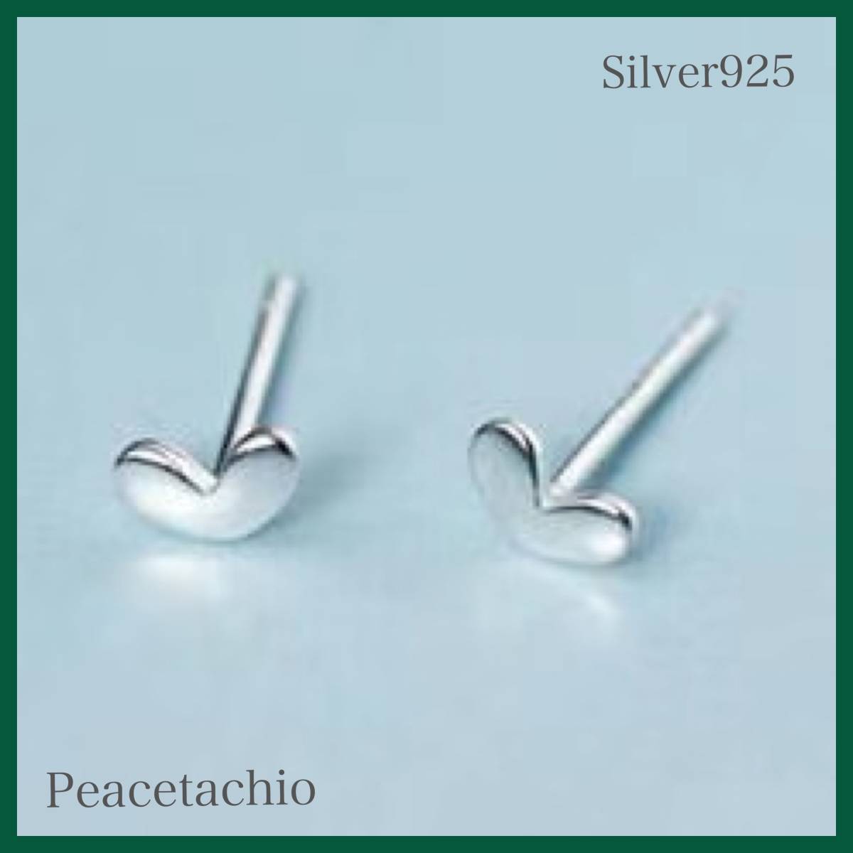 ピアス シルバー Silver925 ハート シンプル プレゼント プチギフト 贈り物 収納ケース付拍卖