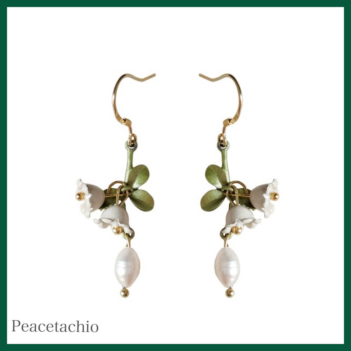 ピアス Silver925 シルバー フック 鈴蘭 フラワー アレルギー対応 プレゼント ギフト ケース付き拍卖