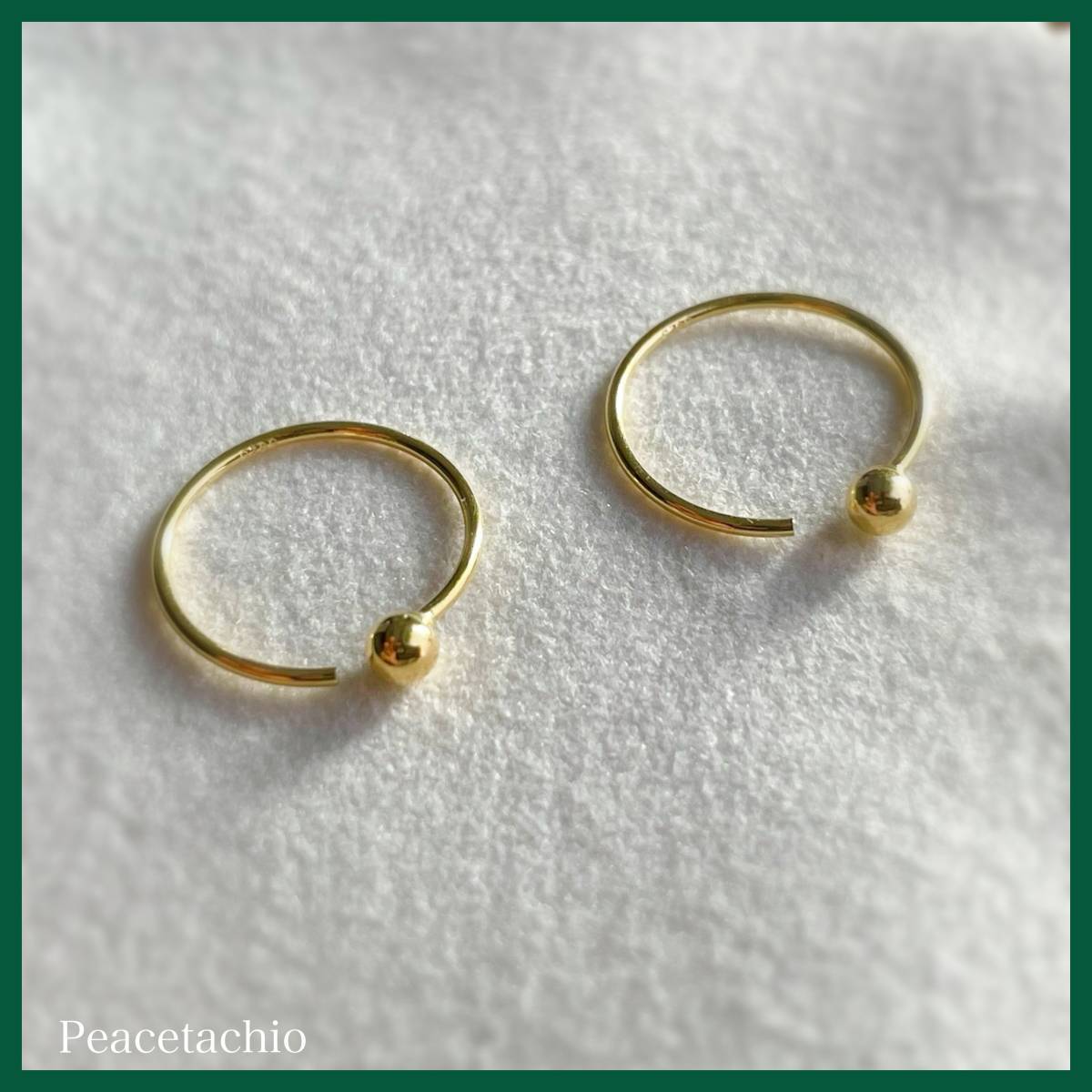 ピアス Silver925 ゴールド 18Kコーティング フック シンプル ボール アレルギー対応 12mm プレゼント ギフト ケース付き拍卖