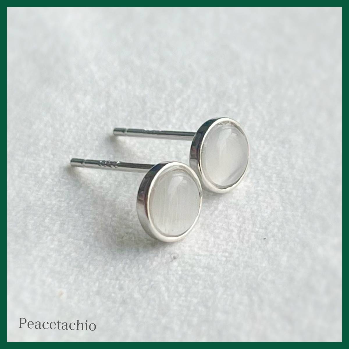 ピアス Silver925 シルバー シンプル キャッツアイ アレルギー対応 プレゼント ギフト ケース付き拍卖