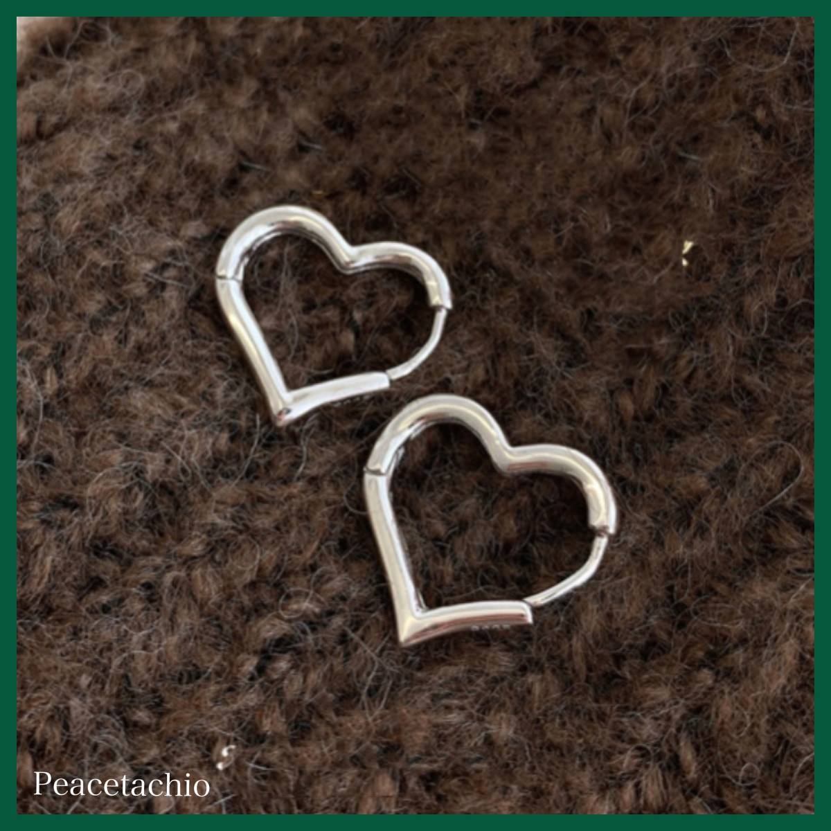 ピアス Silver925 シルバー ハート リング アレルギー対応 プレゼント ギフト ケース付き拍卖