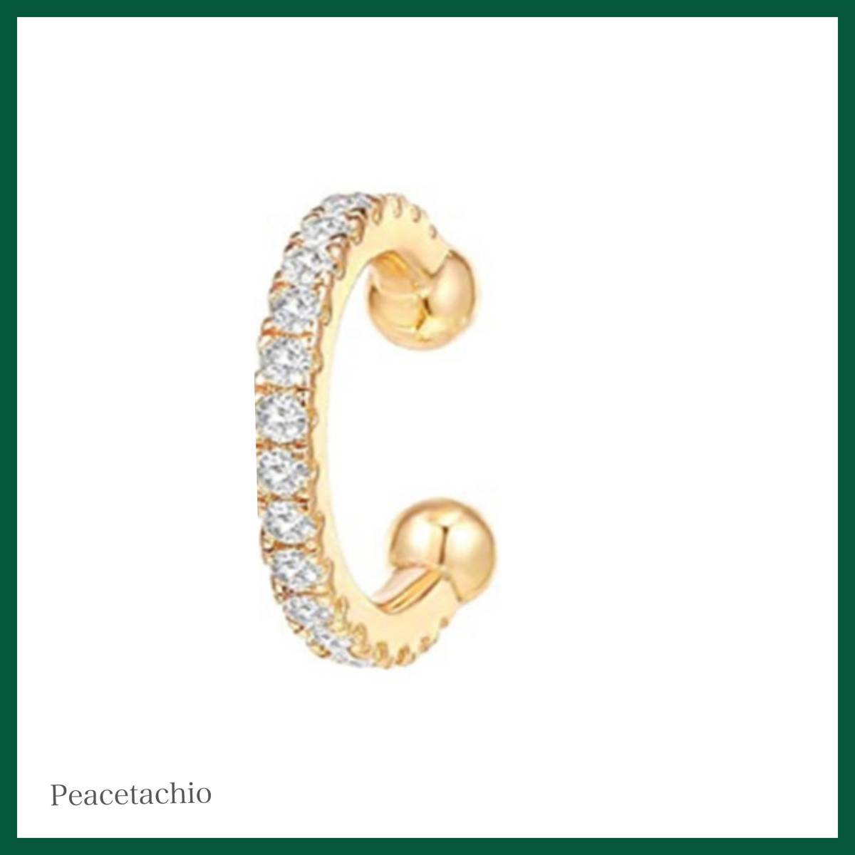 イヤカフ ノンホール Silver925 シルバー ゴールド 18Kコーティング キラキラ アレルギー対応 プレゼント ギフト ケース付き拍卖