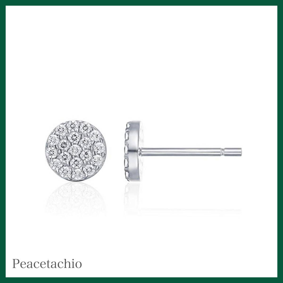 ピアス Silver925 シルバー 丸 円 CZダイヤ アレルギー対応 プレゼント ギフト ケース付き拍卖