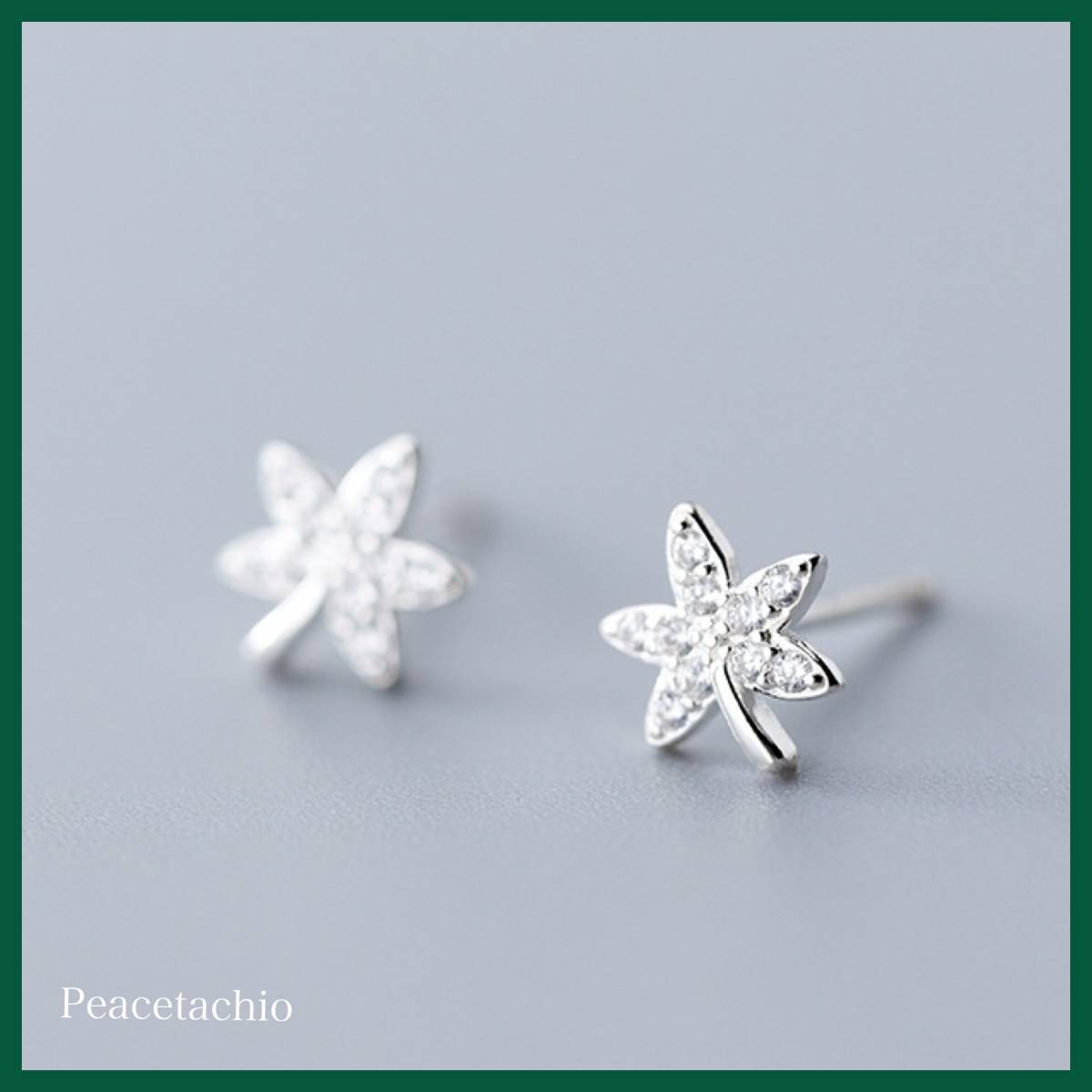 ピアス Silver925 シルバー もみじ 紅葉 アレルギー対応 プレゼント ギフト ケース付き拍卖