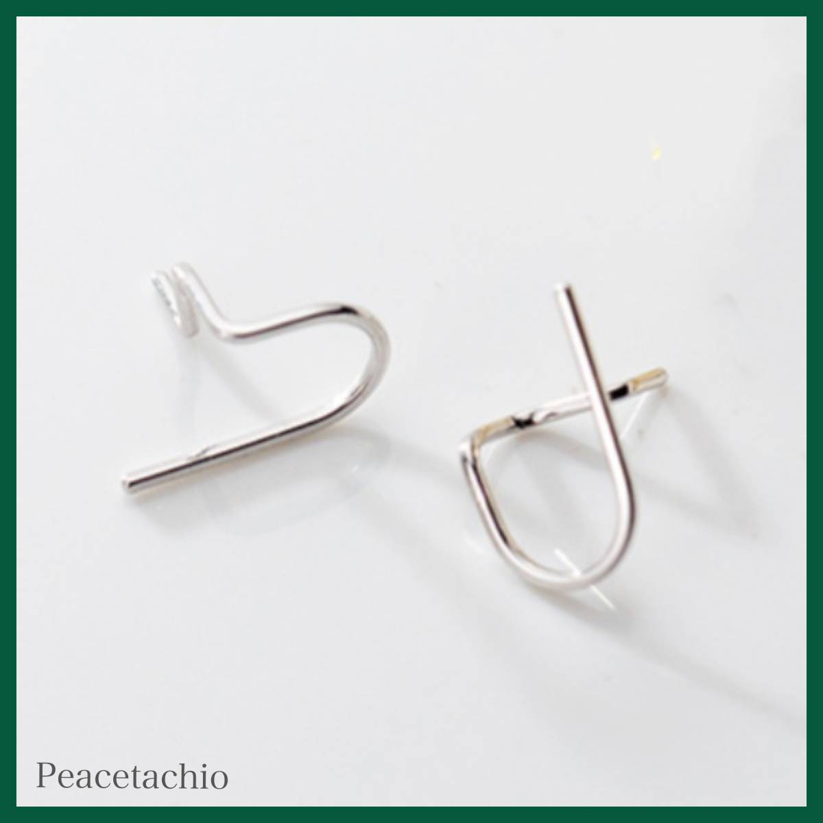 ピアス Silver925 シルバー アレルギー対応 幾何学フック シンプル プレゼント プチギフト 贈り物 収納ケース付拍卖