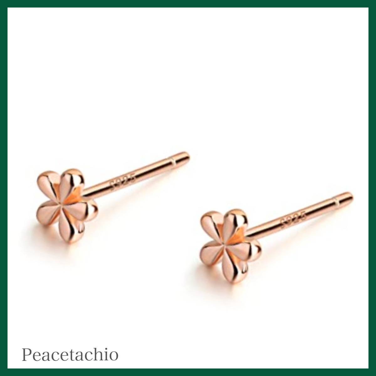 ピアス シルバー Silver925 フラワー お花 小ぶり ミニ ピンクゴールド 4mm 18Kコーティング 金属アレルギー対応 プレゼント拍卖