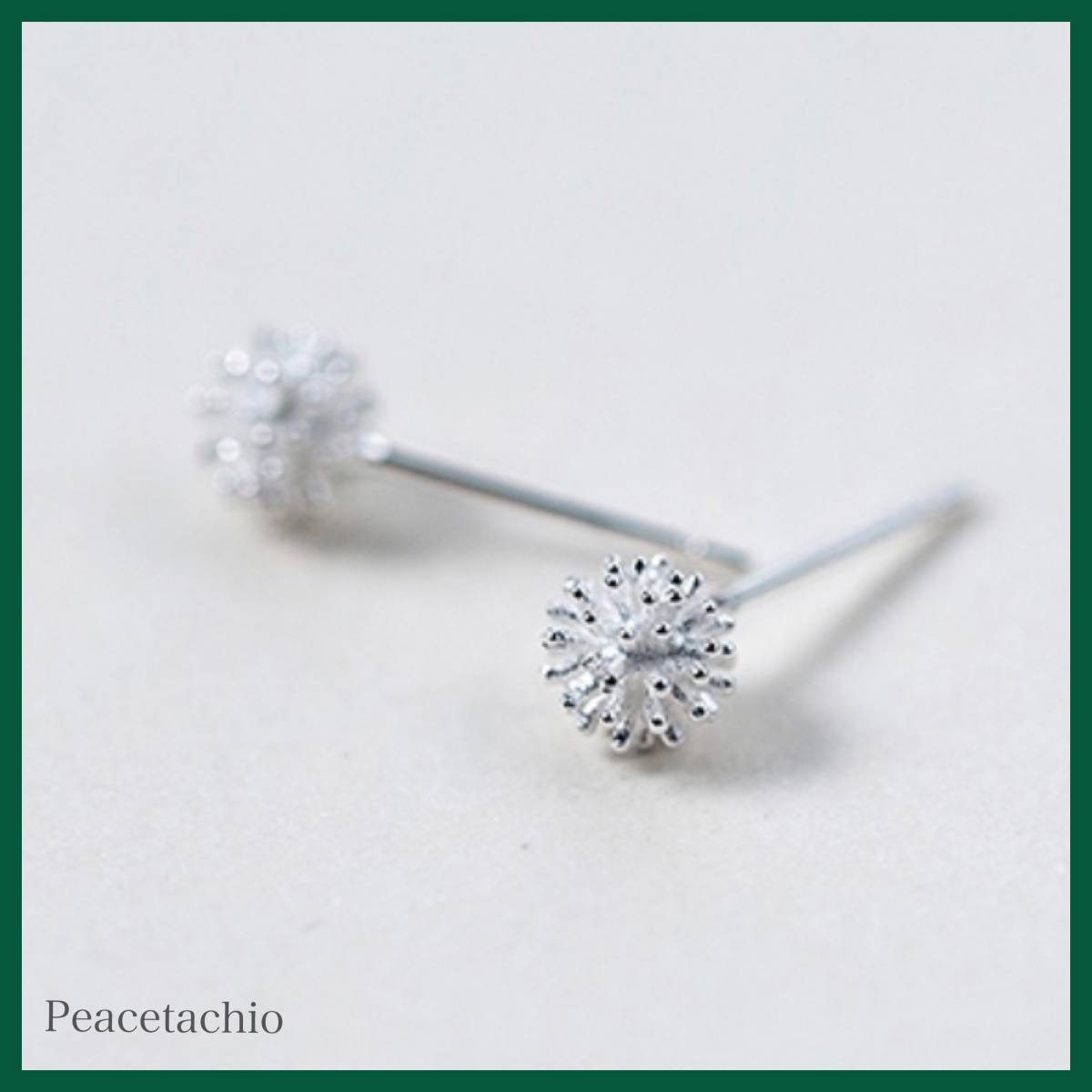 ピアス Silver925 シルバー アレルギー対応 綿毛 ボール 球 プレゼント ギフト ケース付き拍卖