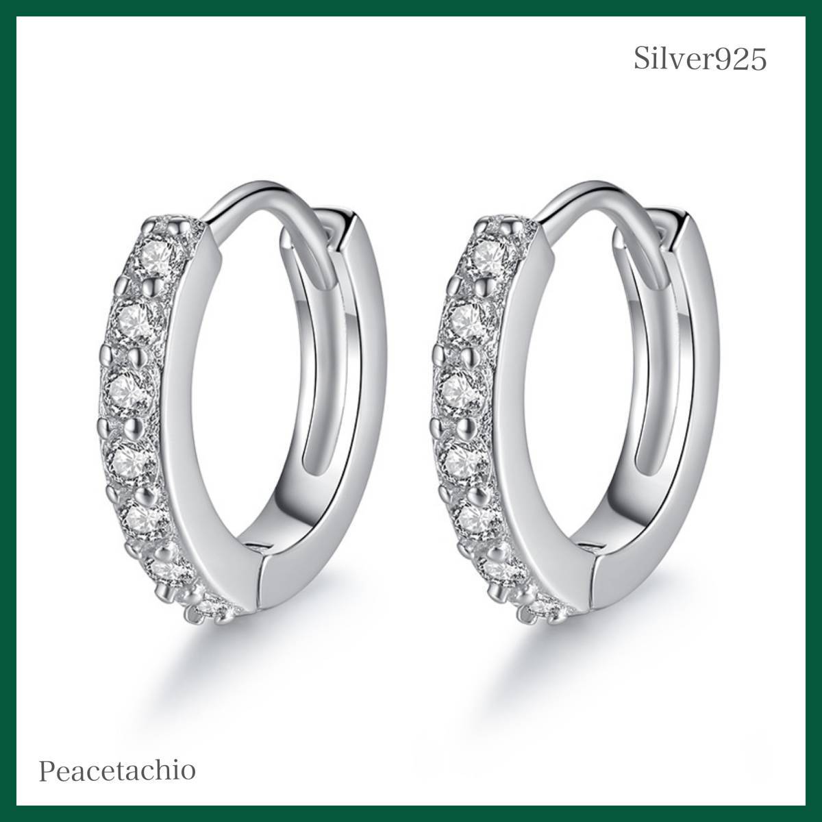 ピアス Silver925 シルバー アレルギー対応 リング CZダイヤ プレゼント プチギフト 贈り物 収納ケース付拍卖