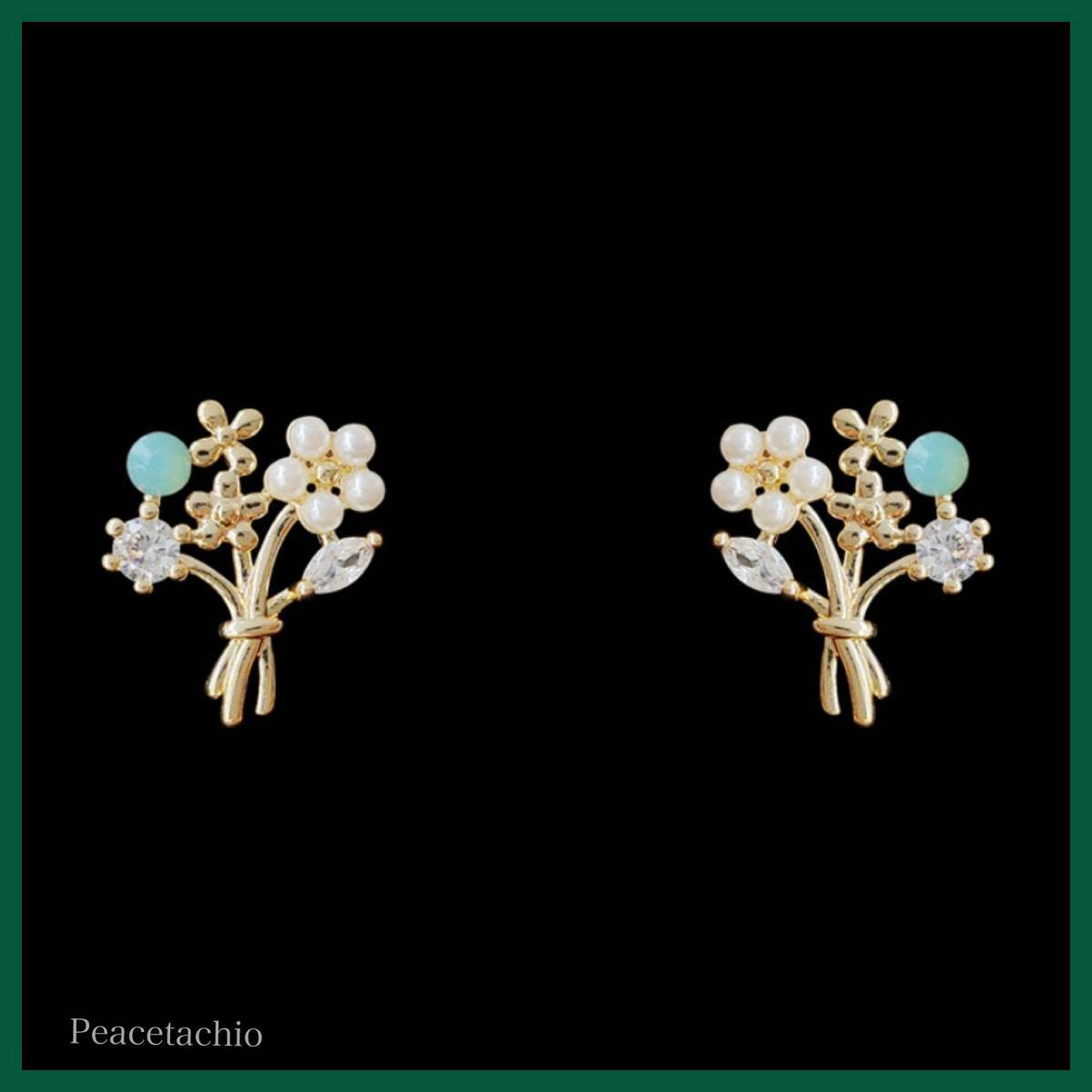 ピアス Silver925 シルバー ゴールド 14Kコーティング 生命の花 花束 アレルギー対応 プレゼント ギフト ケース付き拍卖