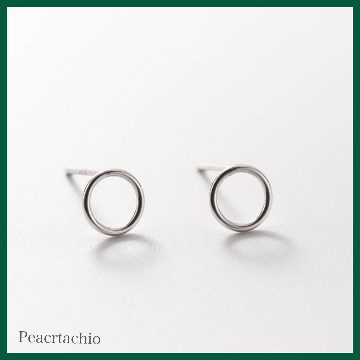 ピアス Silver925 シルバー リング 輪 シンプル アレルギー対応 プレゼント ギフト ケース付き拍卖