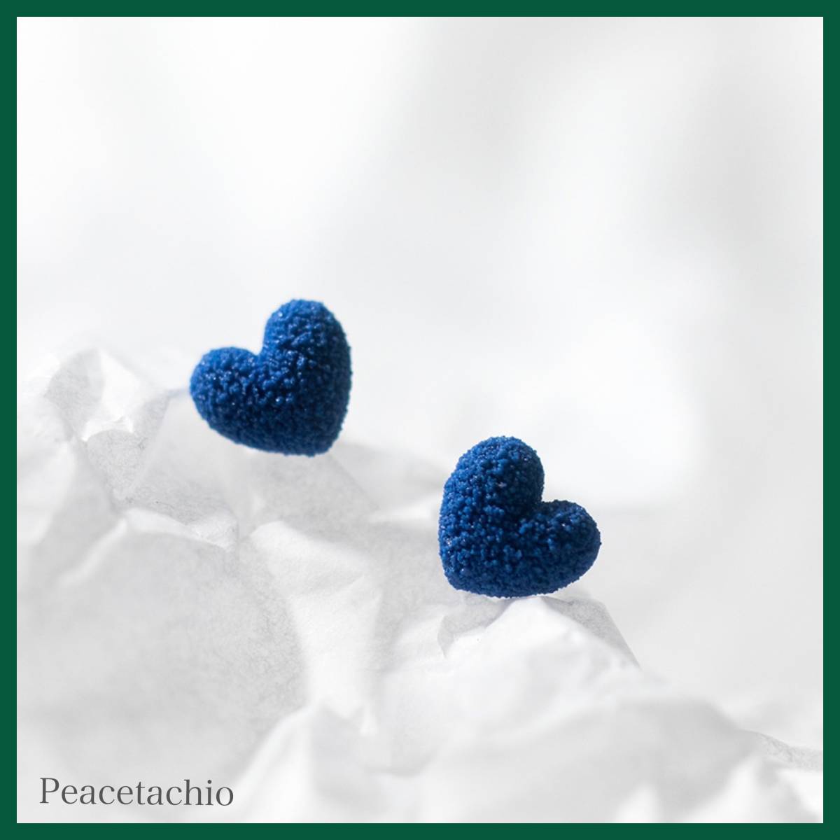 ピアス Silver925 シルバー ハート ブルー アレルギー対応 プレゼント ギフト ケース付き拍卖