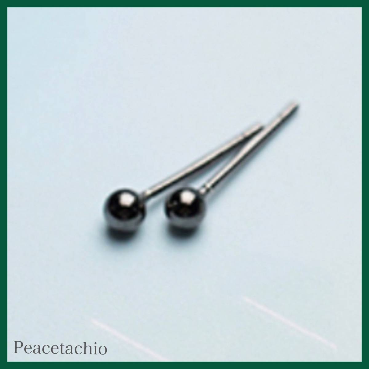 ピアス Silver925 シルバー ボール 球 玉 ブラック シンプル 3mm 小ぶり ミニ アレルギー対応 プレゼント ギフト ケース付き拍卖