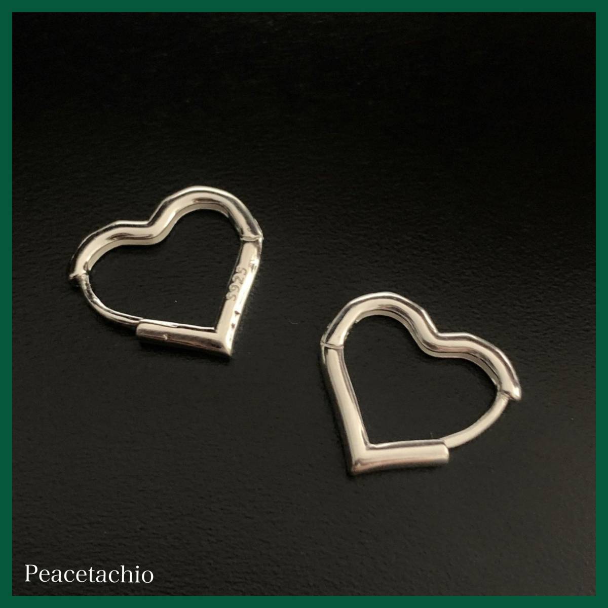 ピアス Silver925 シルバー ゴールド 18Kコーティング ハート リング アレルギー対応 プレゼント ギフト ケース付き拍卖