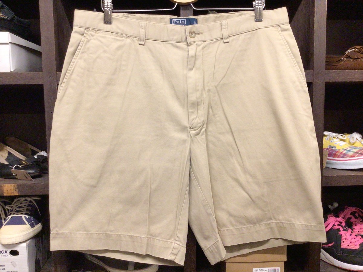 ビックサイズ 90'S POLO RALPH LAUREN CHINO SHORTS SIZE 38 ポロ ラルフ ローレン チノ ショーツ 短パン拍卖