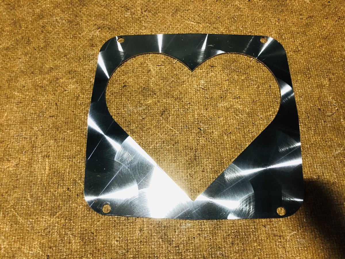 HUK-003 ウロコ ハート KOITO 2枚 テールカバー デコトラ ステンレス アート カスタム トラック プロフィア クオン スーパーグレート拍卖