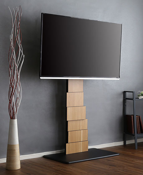 デザインテレビスタンド ハイスイングタイプ シャビーオーク色拍卖