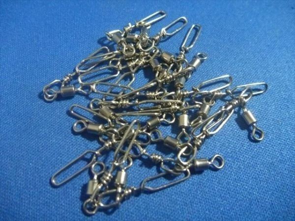 ローリングスイベルL 20個セットそのままロッドガイド対応・/便利そのまま通せます。長いので太刀魚・サゴシ対策にも◎拍卖