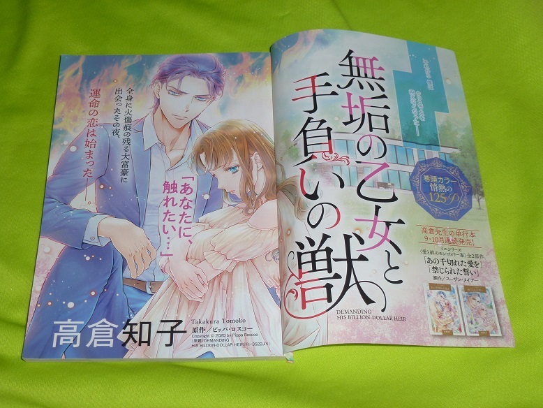 ★無垢の乙女と手負いの獣★高倉知子★増刊ハーレクイン2022.12切抜★送料112円拍卖
