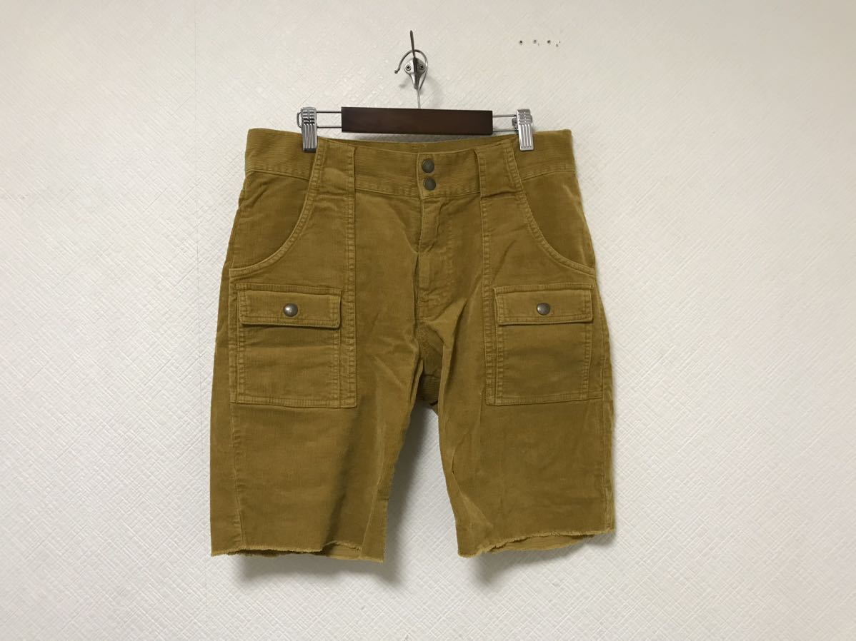 本物サニーレーベルSonny LabelアーバンリサーチコットンコーデュロイブッシュワークハーフショートパンツアメカジメンズサーフミリタリーM拍卖